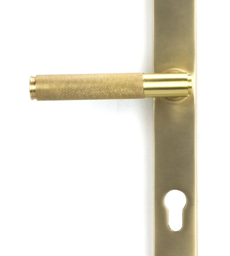 From The Anvil Satin Brass Brompton Slimline Lever Espag. Lock Set - Image 3