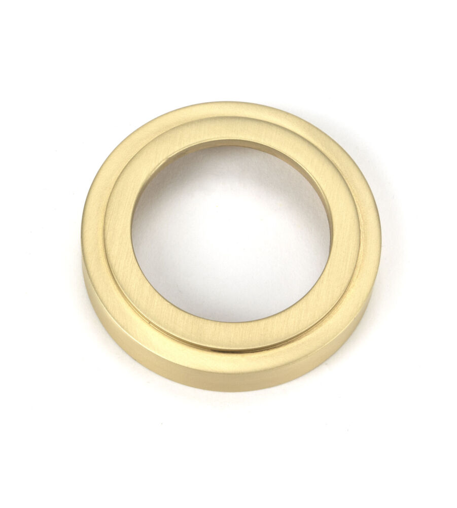 From The Anvil Satin Brass Round Escutcheon (Art Deco) - Image 3