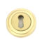 From The Anvil Satin Brass Round Escutcheon (Art Deco)