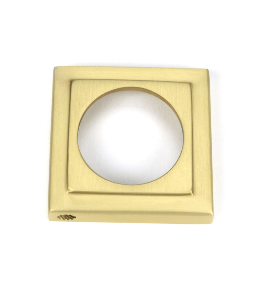 From The Anvil Satin Brass Round Escutcheon (Square) - Image 3