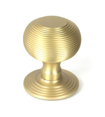 From The Anvil Satin Brass Beehive Centre Door Knob