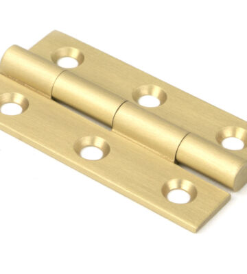 From The Anvil Satin Brass 2″ Butt Hinge (pair)
