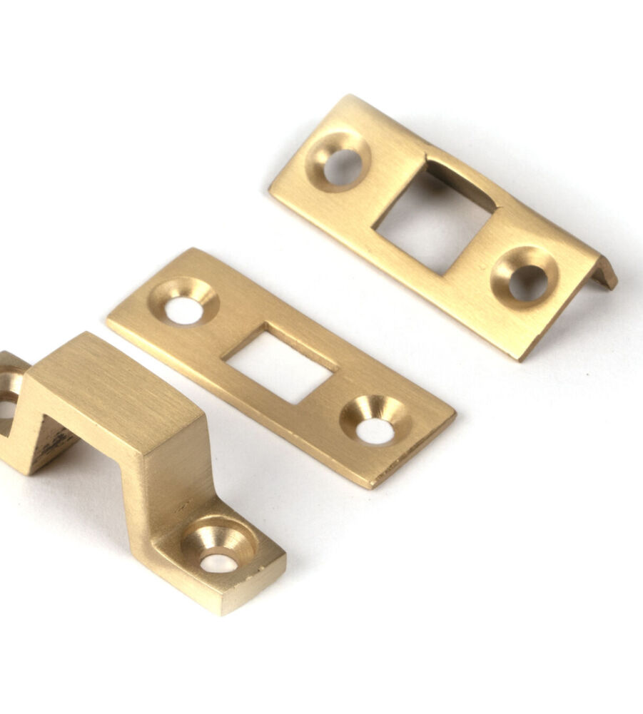 From The Anvil Satin Brass 4" Universal Bolt - Image 3