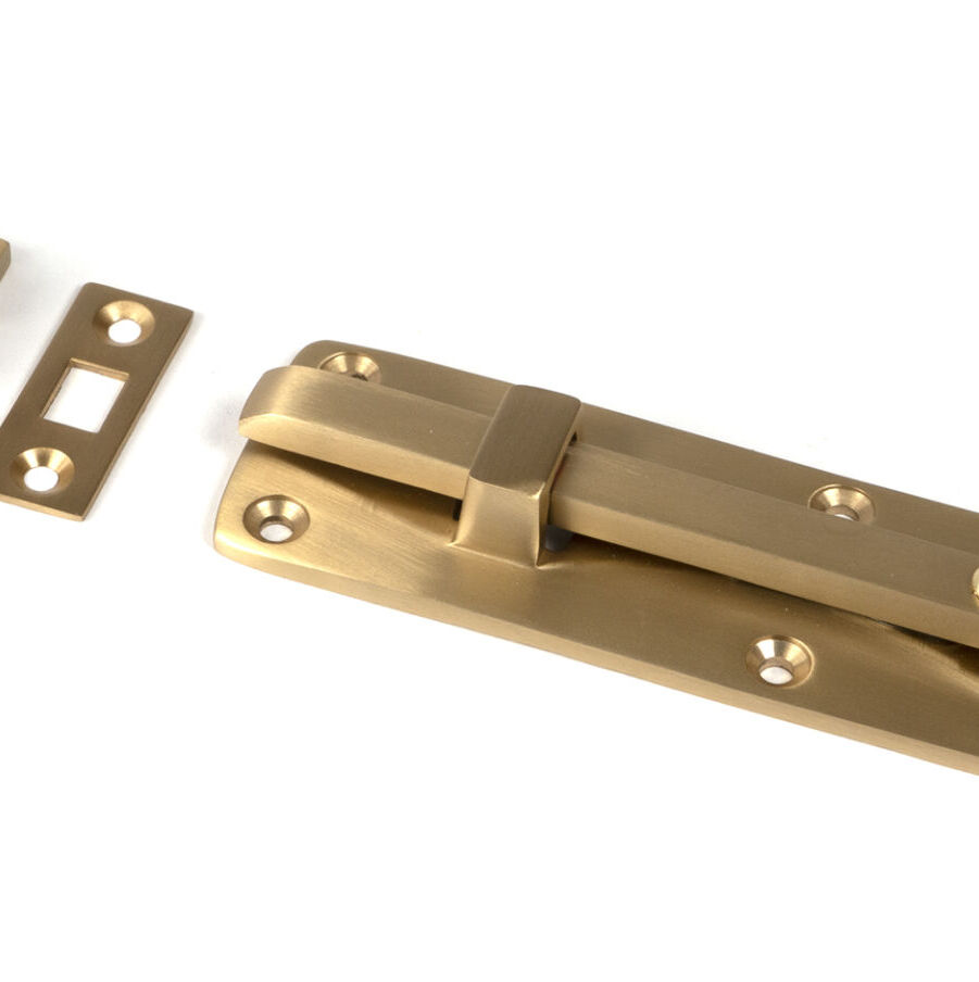 From The Anvil Satin Brass 6" Universal Bolt