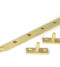 From The Anvil Satin Brass 10" Brompton Stay