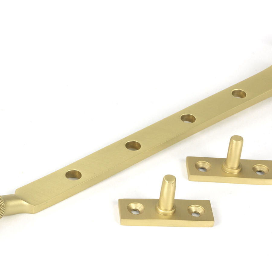 From The Anvil Satin Brass 10" Brompton Stay