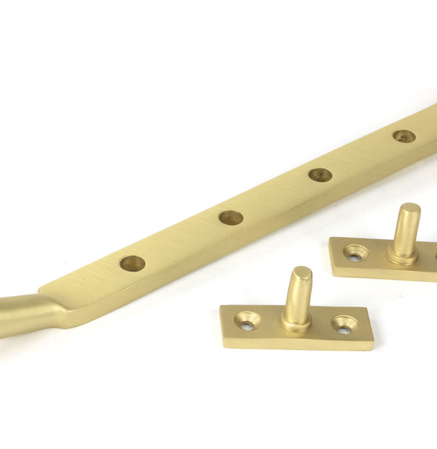 From The Anvil Satin Brass 10" Newbury Stay