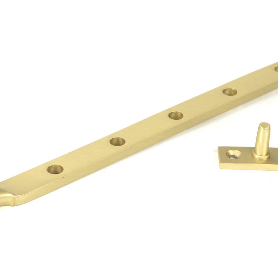 From The Anvil Satin Brass 12" Newbury Stay