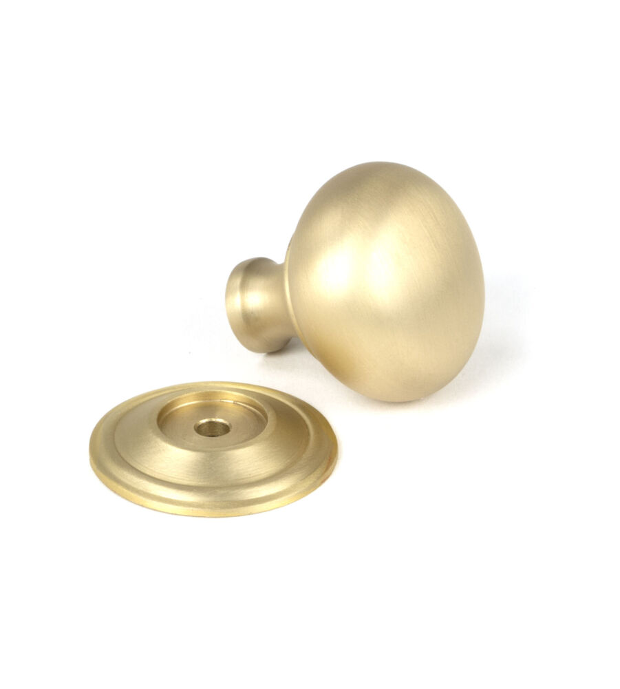 From The Anvil Satin Brass Mushroom Cabinet Knob 32mm - Image 3
