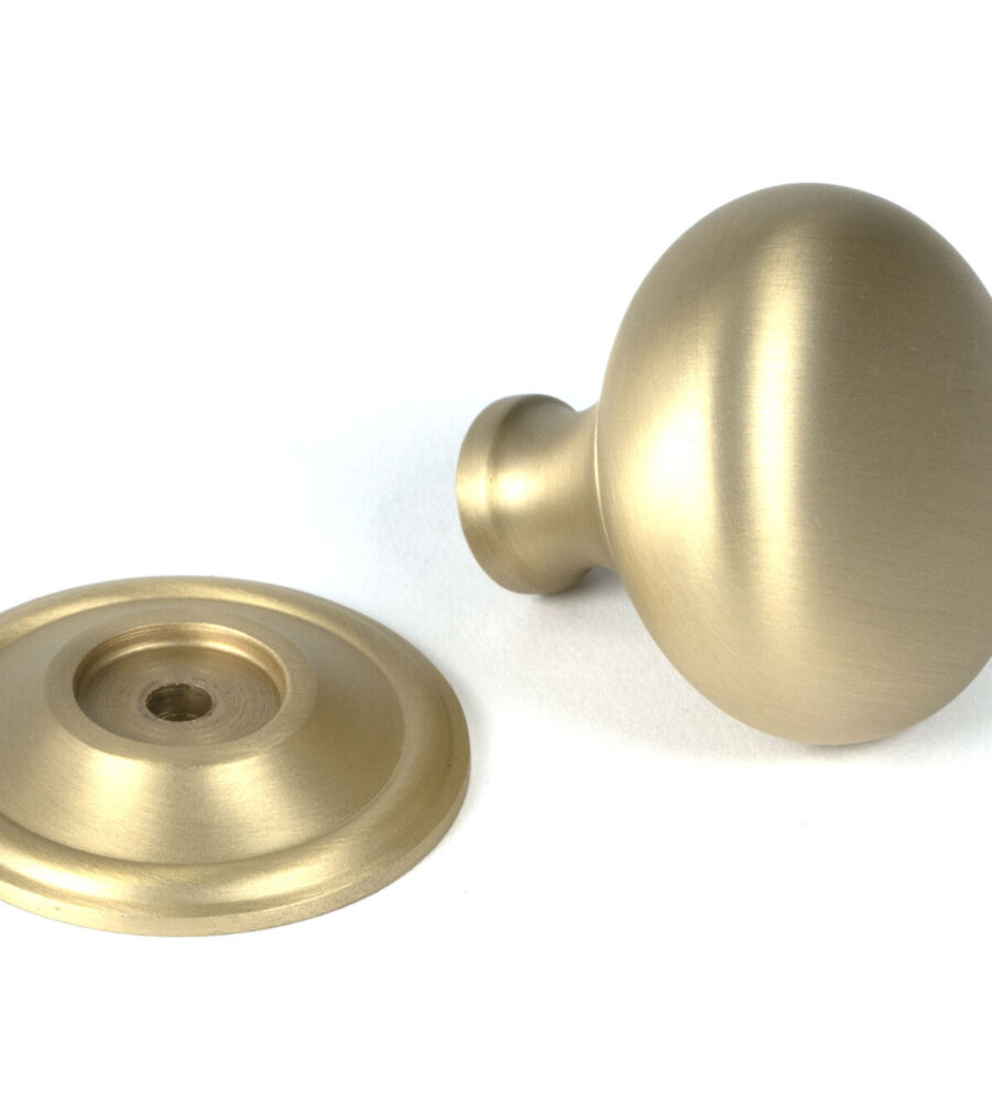 From The Anvil Satin Brass Mushroom Cabinet Knob 38mm - Image 3