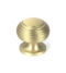 From The Anvil Satin Brass Beehive Cabinet Knob 30mm