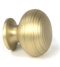 From The Anvil Satin Brass Beehive Cabinet Knob 40mm - Image 3