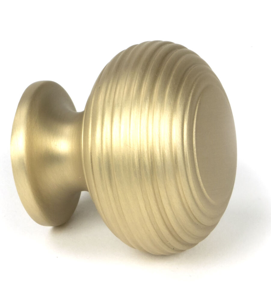 From The Anvil Satin Brass Beehive Cabinet Knob 40mm - Image 3