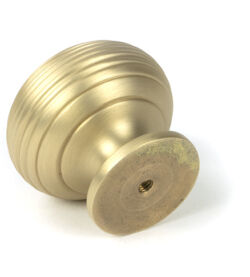 From The Anvil Satin Brass Beehive Cabinet Knob 40mm - Image 4