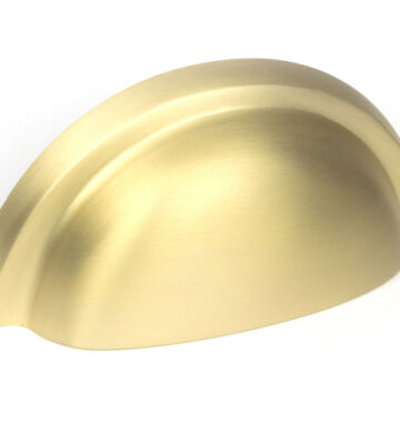 From The Anvil Satin Brass Regency Concealed Drawer Pull