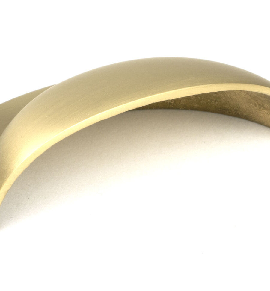 From The Anvil Satin Brass 4" Plain Drawer Pull - Image 3
