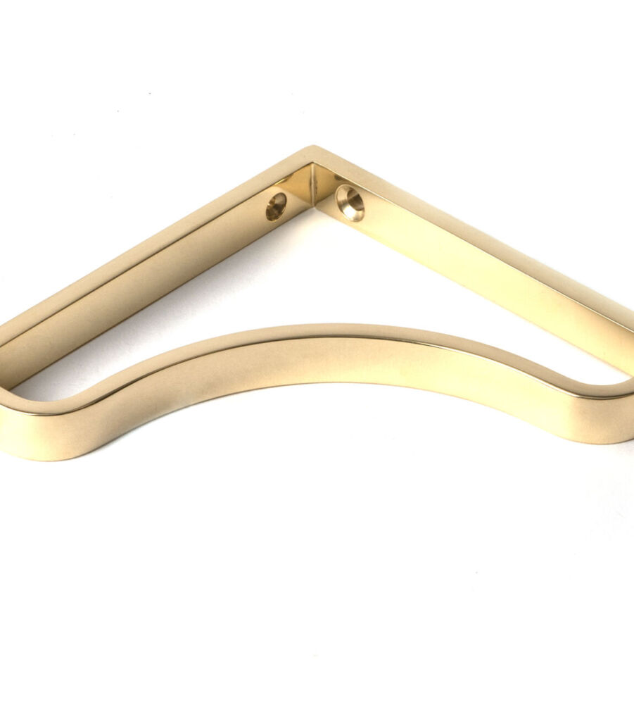 From The Anvil Polished Brass Abingdon Shelf Bracket (150mm x 150mm) - Image 3
