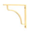 From The Anvil Polished Brass Abingdon Shelf Bracket (150mm x 150mm)