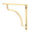 From The Anvil Aged Brass Abingdon Shelf Bracket (150mm x 150mm)