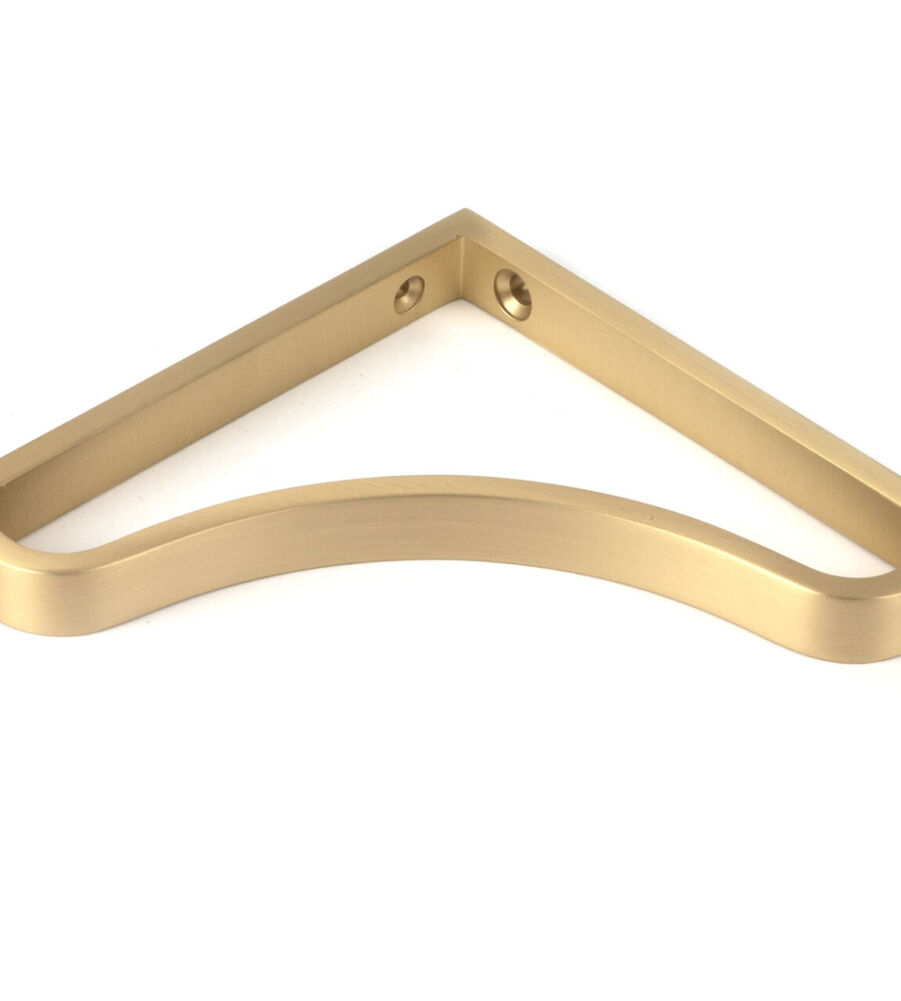 From The Anvil Satin Brass Abingdon Shelf Bracket (150mm x 150mm) - Image 3