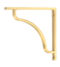 From The Anvil Satin Brass Abingdon Shelf Bracket (150mm x 150mm)
