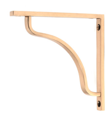 From The Anvil Polished Bronze Abingdon Shelf Bracket (150mm X 150mm)