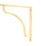 From The Anvil Polished Brass Abingdon Shelf Bracket (200mm x 200mm)