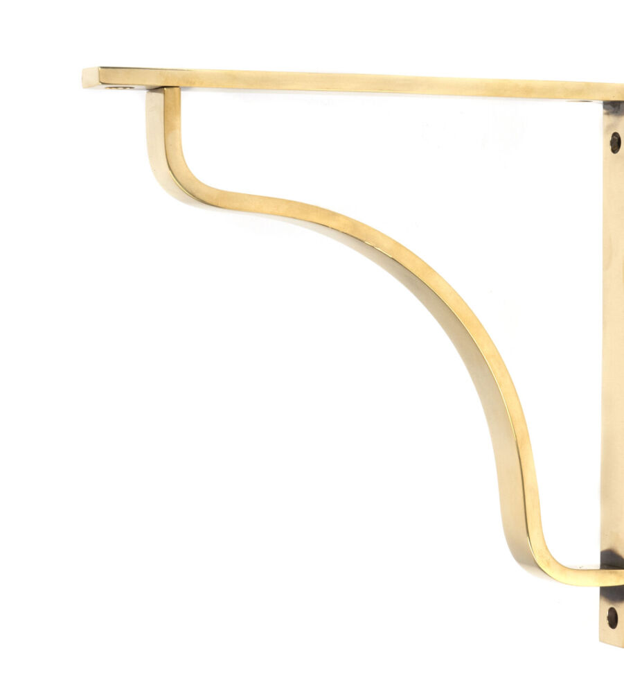 From The Anvil Aged Brass Abingdon Shelf Bracket (200mm x 200mm)