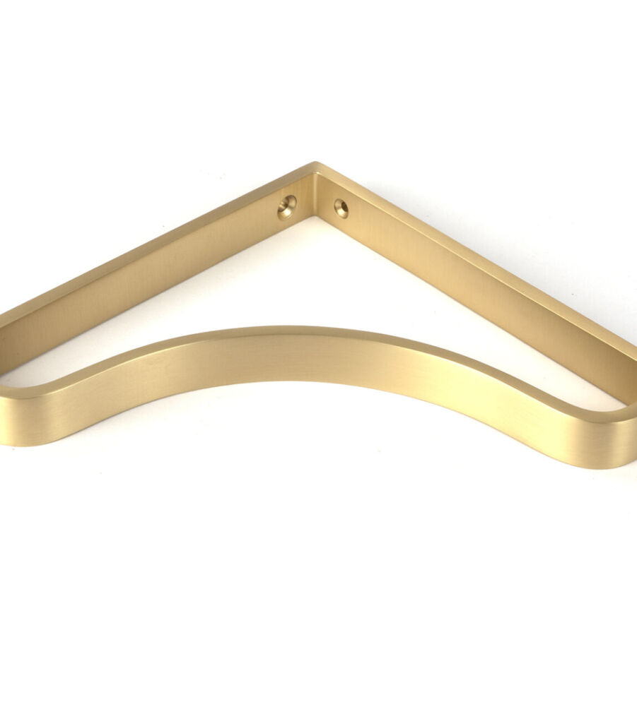 From The Anvil Satin Brass Abingdon Shelf Bracket (200mm x 200mm) - Image 3