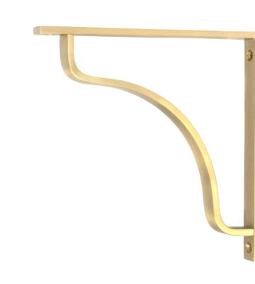 From The Anvil Satin Brass Abingdon Shelf Bracket (200mm x 200mm)
