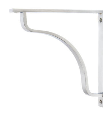 From The Anvil Polished Chrome Abingdon Shelf Bracket (200mm X 200mm)