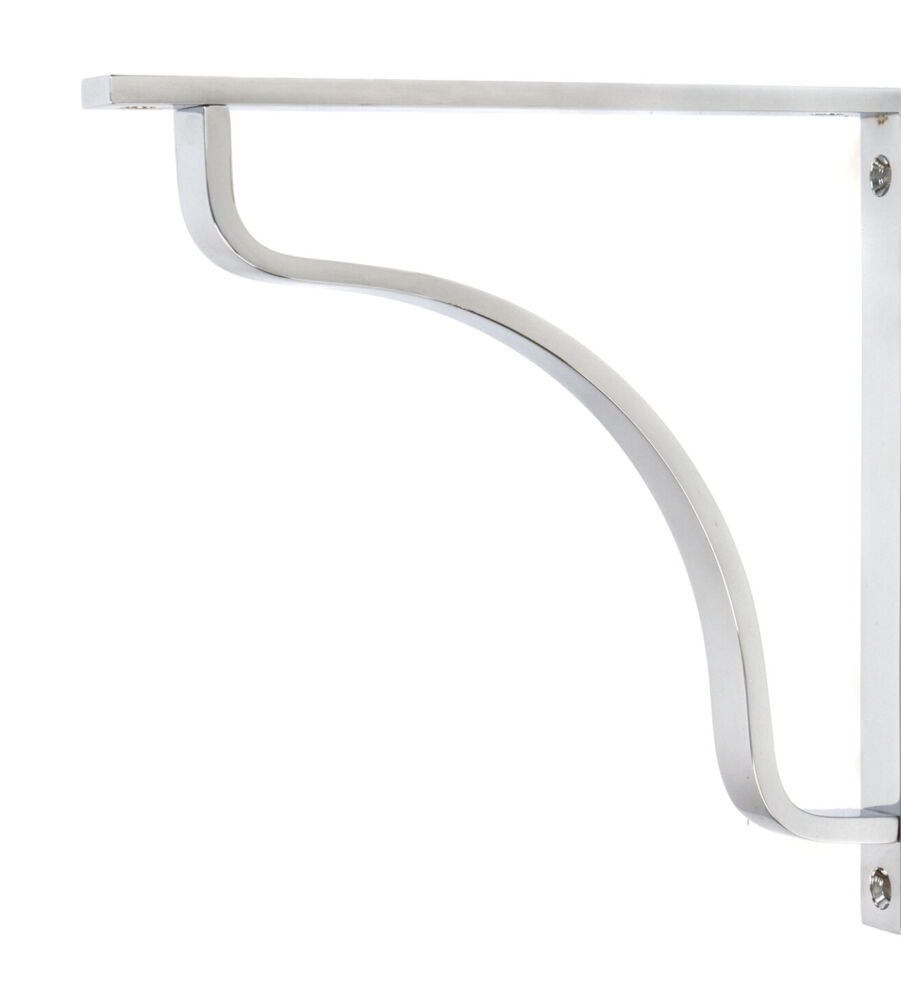 From The Anvil Polished Chrome Abingdon Shelf Bracket (200mm x 200mm)