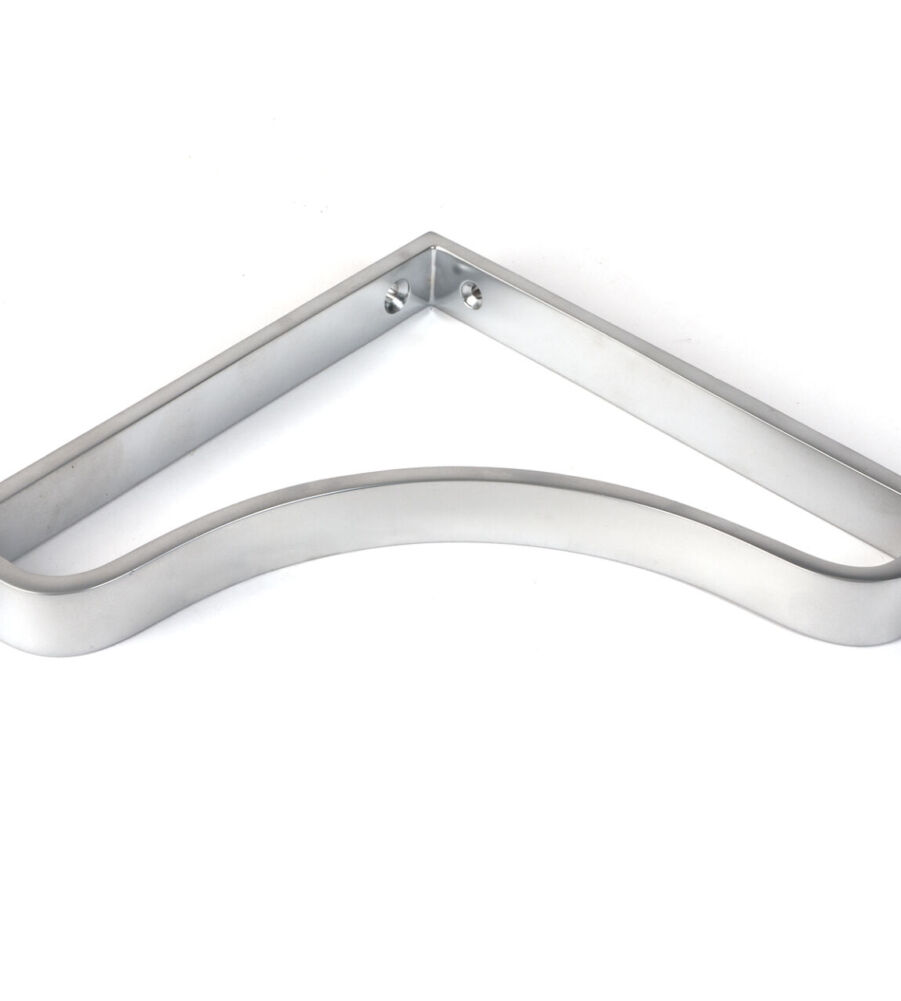 From The Anvil Satin Chrome Abingdon Shelf Bracket (200mm x 200mm) - Image 3