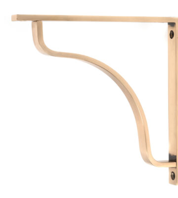 From The Anvil Polished Bronze Abingdon Shelf Bracket (200mm x 200mm)