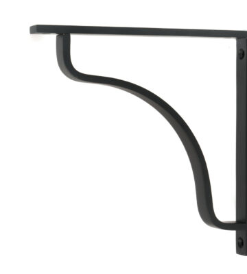 From The Anvil Matt Black Abingdon Shelf Bracket (200mm x 200mm)