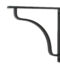 From The Anvil Matt Black Abingdon Shelf Bracket (200mm x 200mm)
