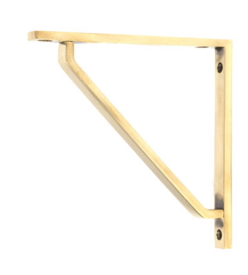 From The Anvil Aged Brass Barton Shelf Bracket (150mm x 150mm)