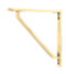 From The Anvil Aged Brass Barton Shelf Bracket (150mm x 150mm)