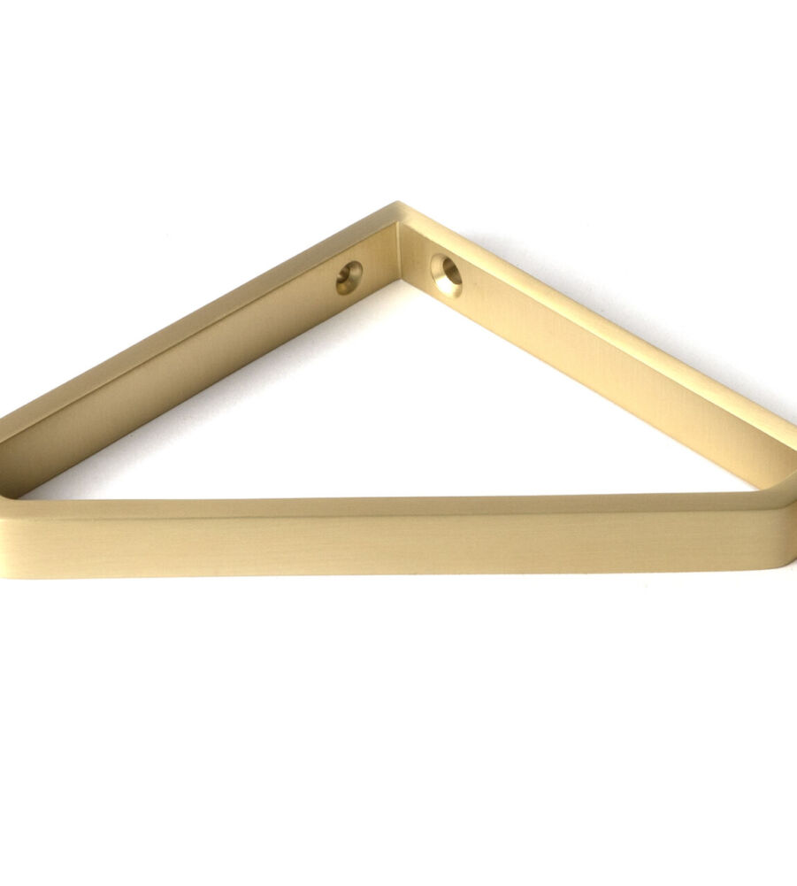 From The Anvil Satin Brass Barton Shelf Bracket (150mm x 150mm) - Image 3