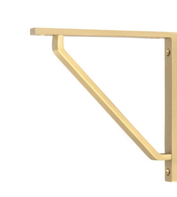 From The Anvil Satin Brass Barton Shelf Bracket (150mm x 150mm)