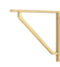 From The Anvil Satin Brass Barton Shelf Bracket (150mm x 150mm)