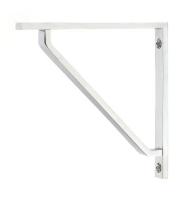 From The Anvil Polished Chrome Barton Shelf Bracket (150mm X 150mm)