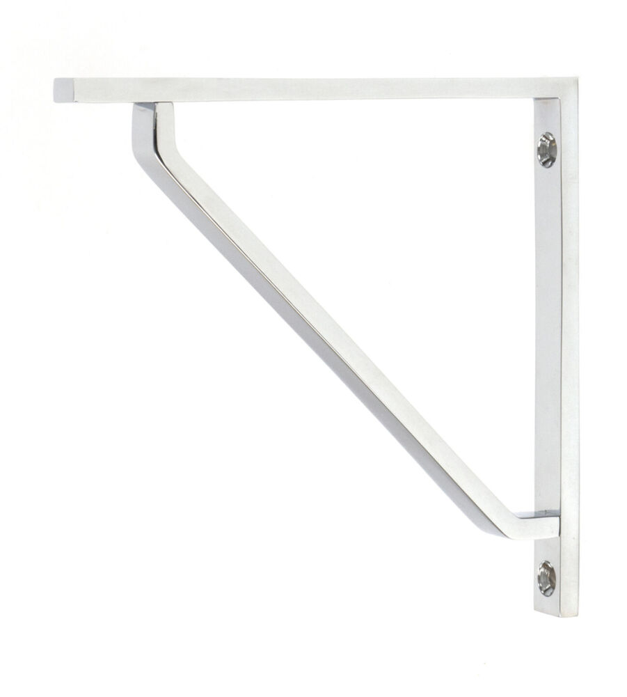 From The Anvil Polished Chrome Barton Shelf Bracket (150mm x 150mm)