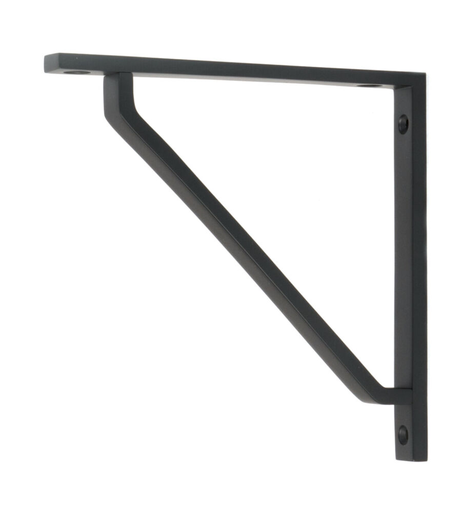 From The Anvil Matt Black Barton Shelf Bracket (150mm x 150mm)