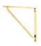 From The Anvil Aged Brass Barton Shelf Bracket (200mm x 200mm)
