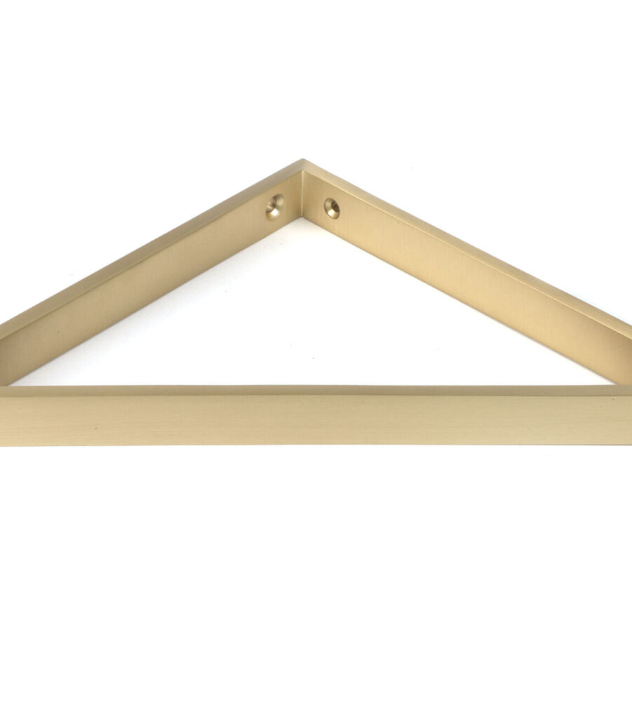 From The Anvil Satin Brass Barton Shelf Bracket (200mm x 200mm) - Image 3