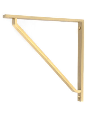 From The Anvil Satin Brass Barton Shelf Bracket (200mm x 200mm)
