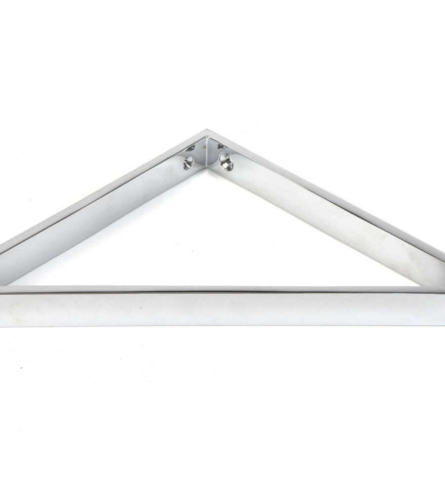 From The Anvil Polished Chrome Barton Shelf Bracket (200mm x 200mm) - Image 3