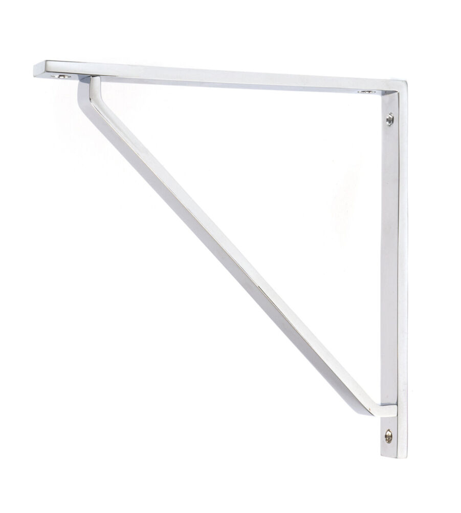 From The Anvil Polished Chrome Barton Shelf Bracket (200mm x 200mm)