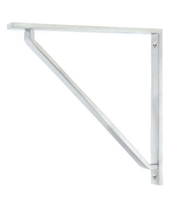 From The Anvil Satin Chrome Barton Shelf Bracket (200mm X 200mm)